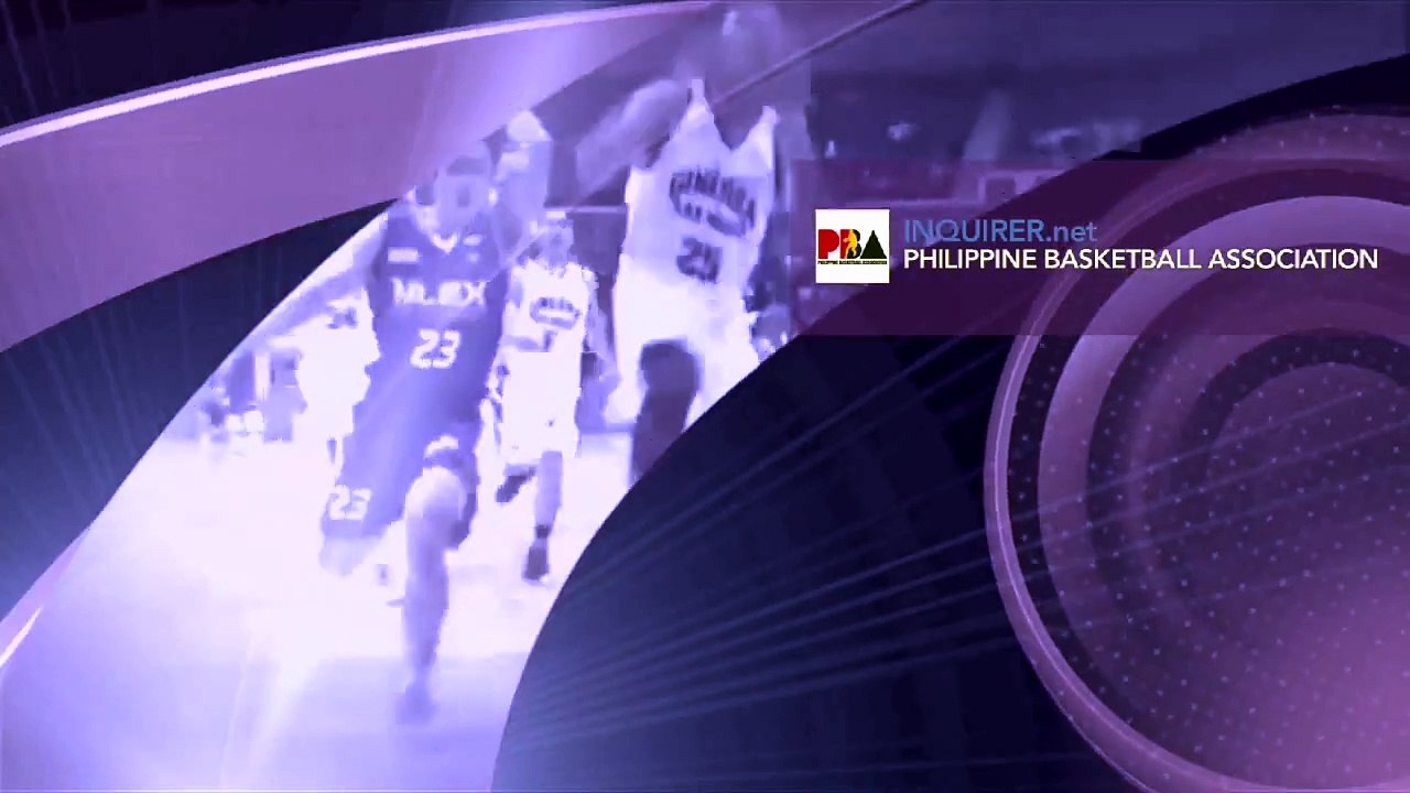 PBA Justin Melton tries to dunk with blindfold on