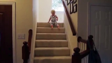 Going Down the Stairs on Butt is a Kid Rite of Passage.