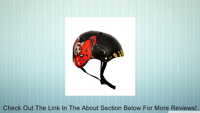 Punisher Skateboards Teddy 11-Vent Skateboard Helmet, Youth Size Medium, Black Review