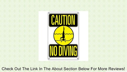 Poolmaster 40344 Caution No Diving Sign for Residential or Commercial Pools Review
