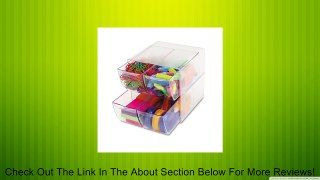 deflect-o 350301 Desk Cube with Four Drawers, Clear Plastic, 6 x 7-1/8 x 6 Inches Review