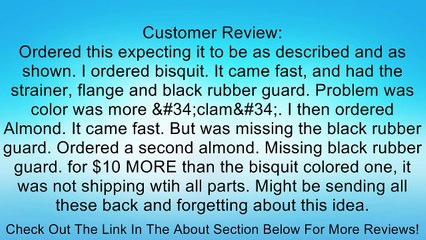 Opella 90188.20 Disposal Flange Trim Kit, Almond Review