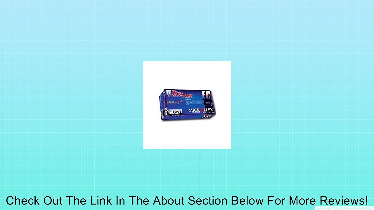 Microflex Ultrasense EC USE-880 Blue XL Nitrile Powder Free Disposable General Purpose & Examination Gloves - Medical Grade - Rough Finish - 11.4 in Length - USE-880-XL [PRICE is per BOX] Review