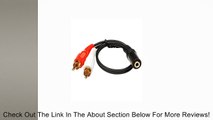 C&E CNE46041 2 x RCA Male, 1 x 3.5mm Stereo Female, Y-Cable 6-Inch Gold Plated Connector Review