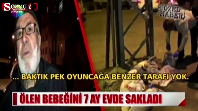 Bir aylık bebeği ölünce çöpe attı