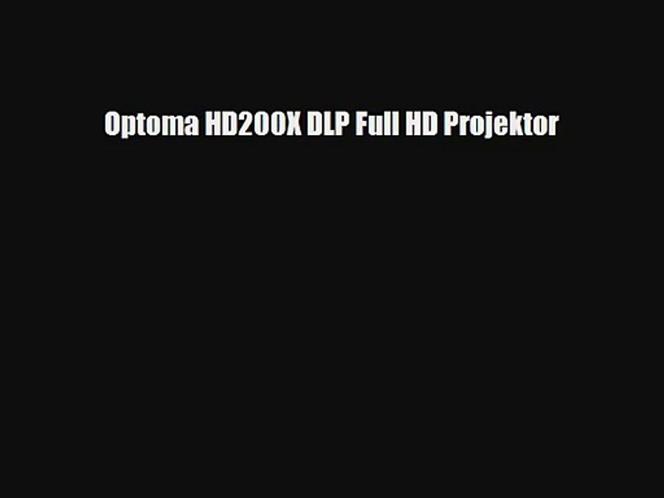 Optoma HD200X DLP Full HD Projektor