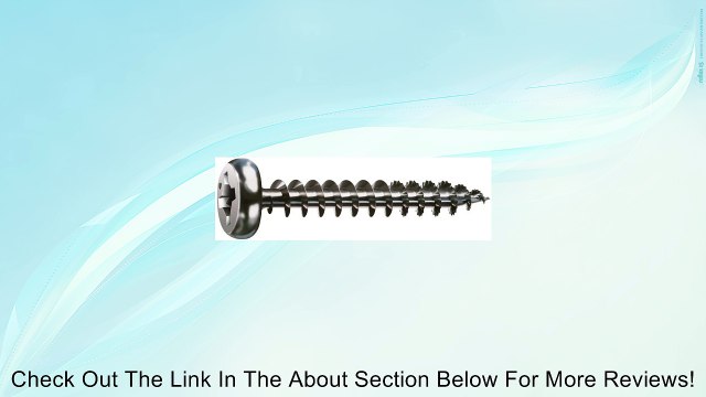 Spax 4111010400251 8-by-1-Inch Pan Head Construction Screw, Zinc, 30-Pack Review