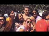 Shirtless Salman Khan Celebrates Holi With Family