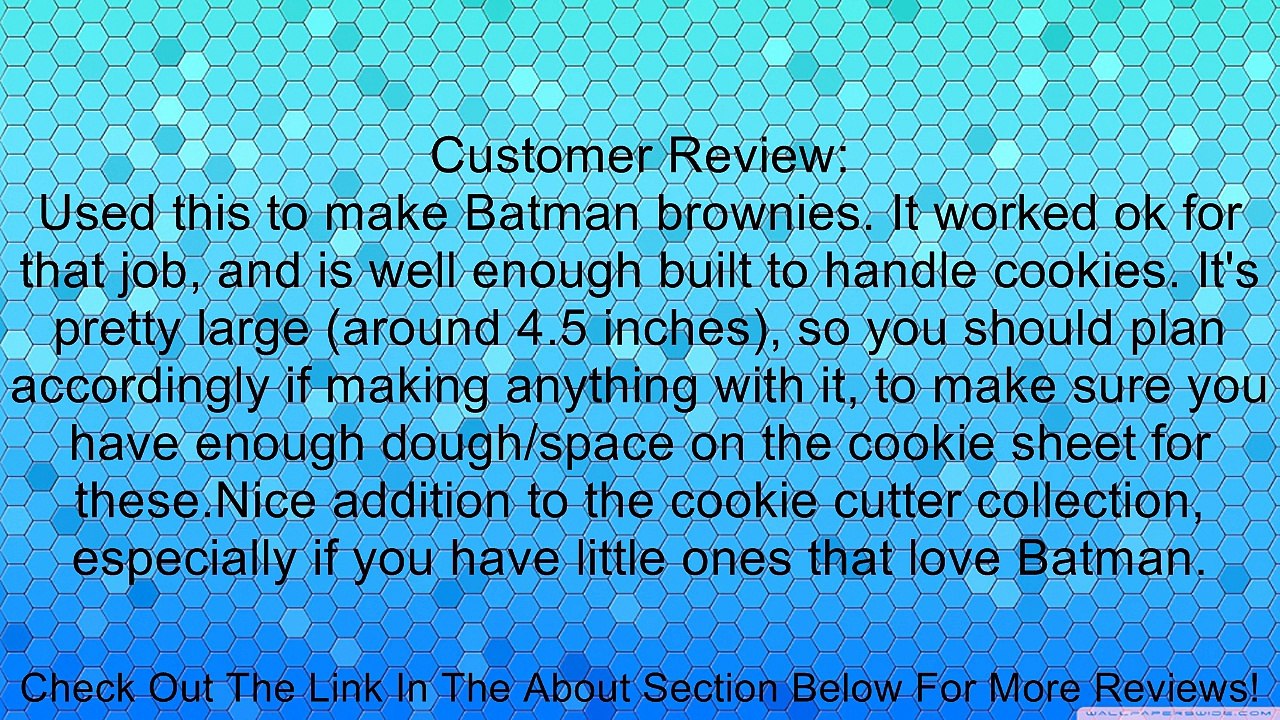 Generic Batman Cookie Cutter Review