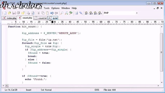 PHP Lecture (95) Creating a File Based Unique Hit Counter Part 3_x264
