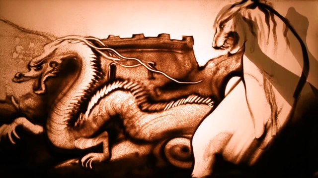 AMAZING sand art by Ukraine's Got Talent winner Kseniya Simonova - Legends of China