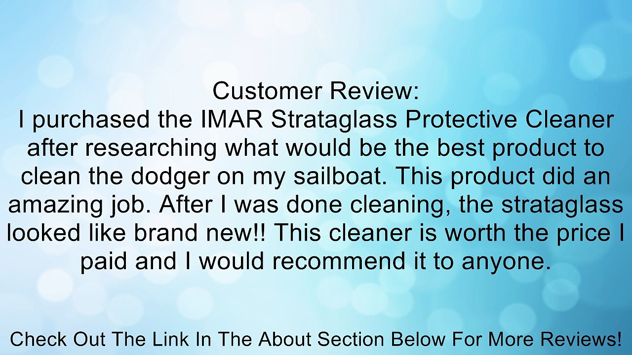 Strataglass Protective Cleaner (#301) Review