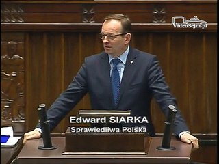 Poseł Edward Siarka - Wystąpienie z dnia 04 marca 2015 roku.