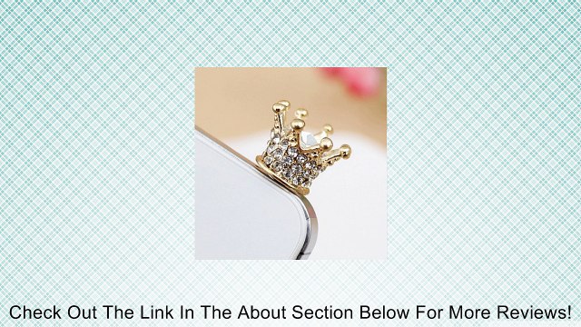 Crown Crystal Headphone Earphone 3.5mm Anti Dust Plug Cap Charm for iPhone 5s 5 4S 4 3GS Samsung Galaxy Note II 2 N7100 N7000 SIII S3 i9300 SII S2 i9100 HTC Review