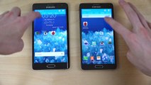 Official Android 5.0 Lollipop  Samsung Galaxy Note 4 vs. Samsung Galaxy Note Edge AnTuTu Speed Test