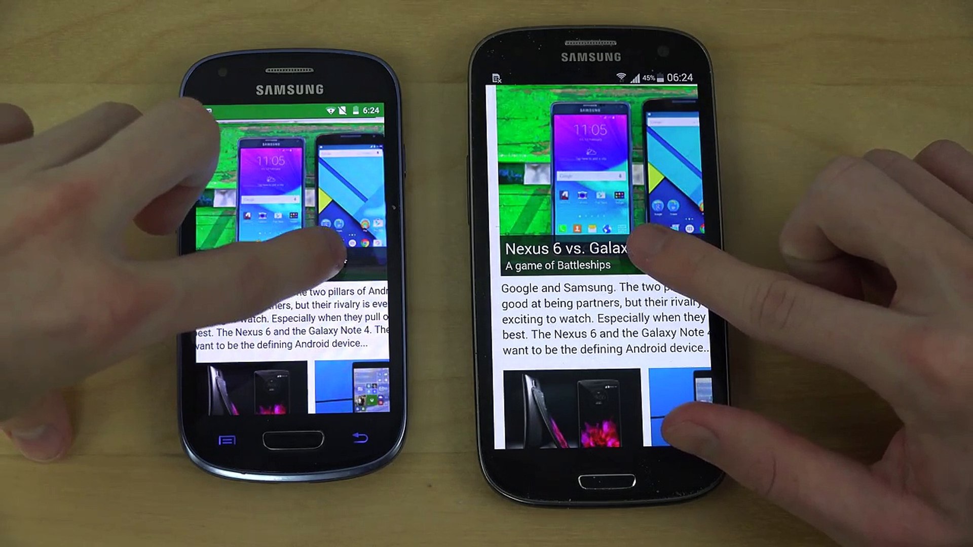 Samsung Galaxy S3 Mini Android 5.0.2 Lollipop vs. Samsung Galaxy S3 Android  4.4.4 - Opening Apps - video Dailymotion