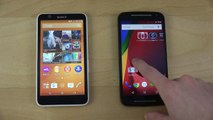 Sony Xperia E4 vs. Moto G 2014 Android 5.0.2 Lollipop - Which Is Faster  (4K)