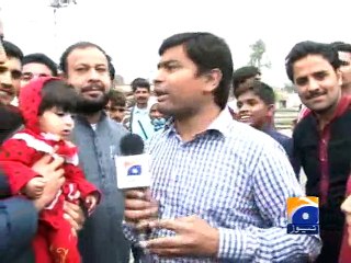 Cricket fans celebrates in Faisalabad-07 Mar 2015