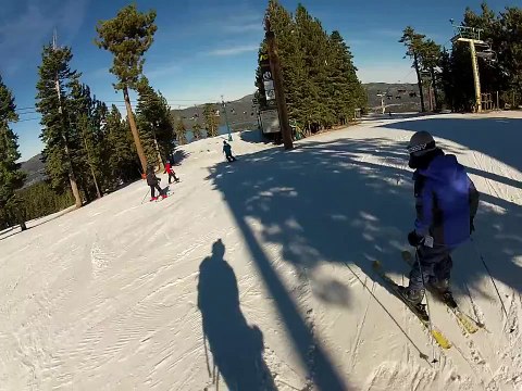 GoPro snow skiing