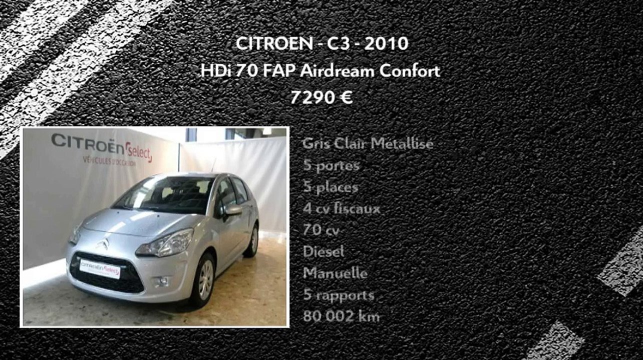 Annonce Occasion CITROëN C3 II HDi 70 FAP Airdream Confort 2010