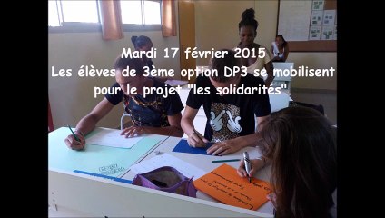 Collège Hubert Delisle SOLIDARITE 2015