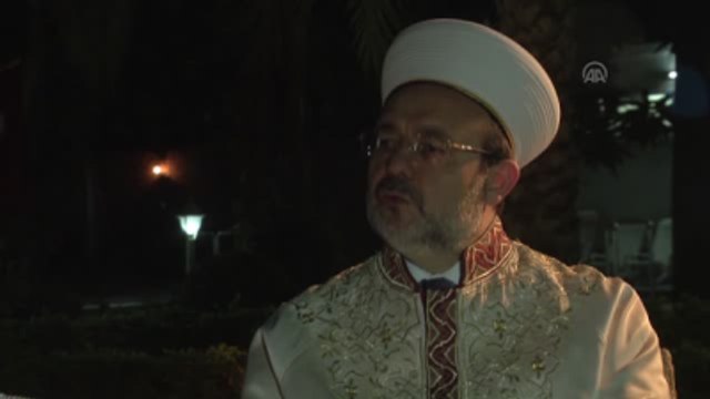 Diyanet İşleri Başkanı Görmez Aa'ya Konuştu