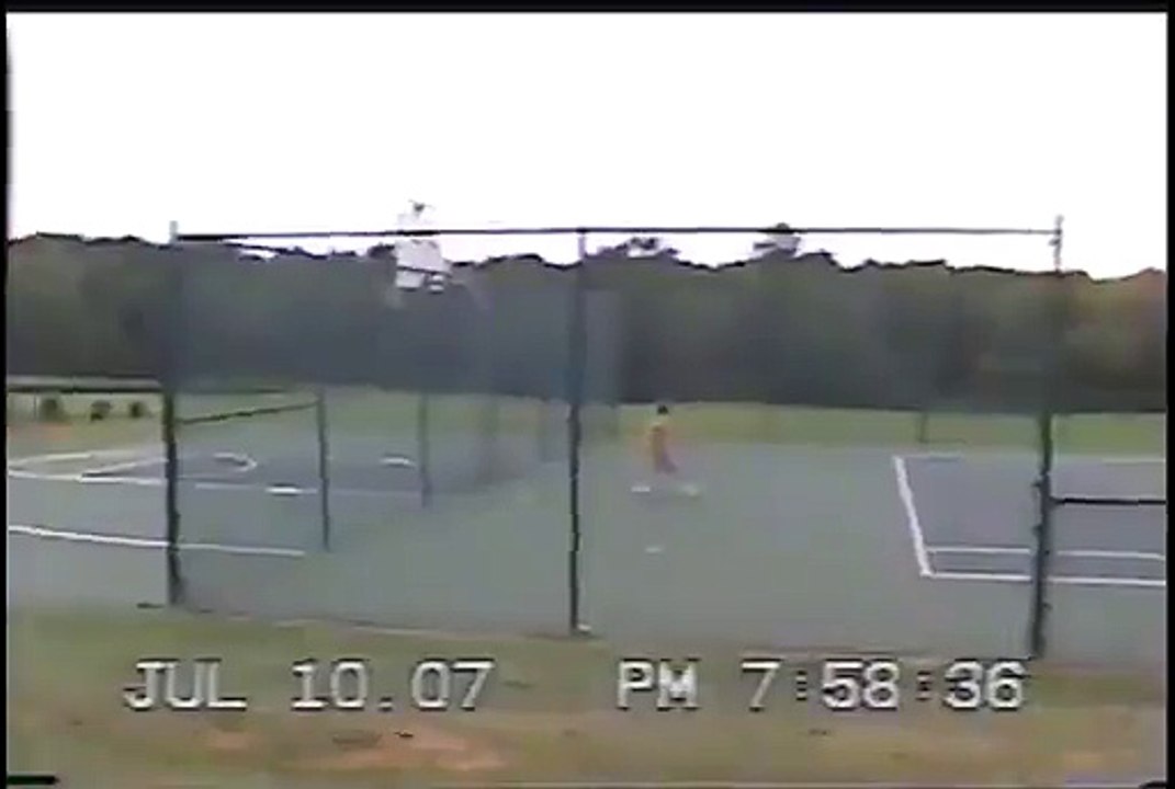Cat Slides Down Basketball Pole