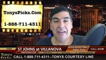 Villanova Wildcats vs. St Johns Red Storm Free Pick Prediction NCAA College Basketball Odds Preview 3-7-2015