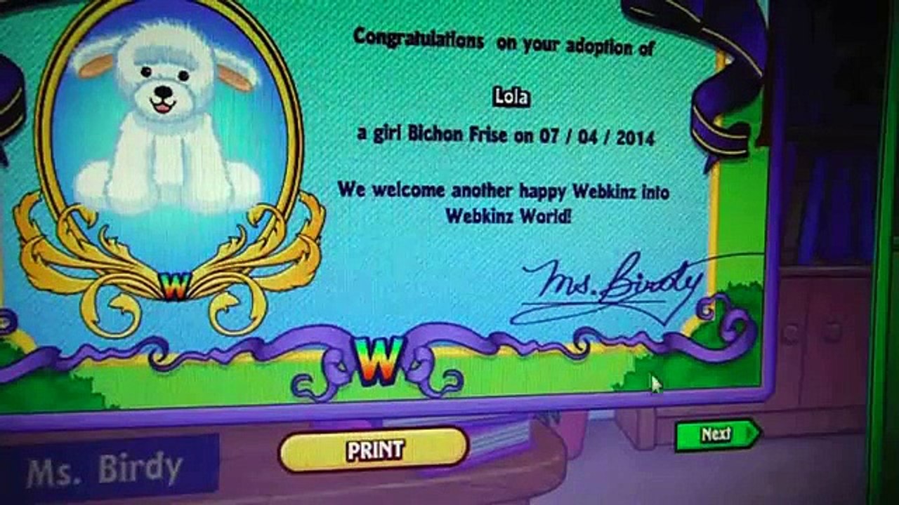 webkinz bichon frise