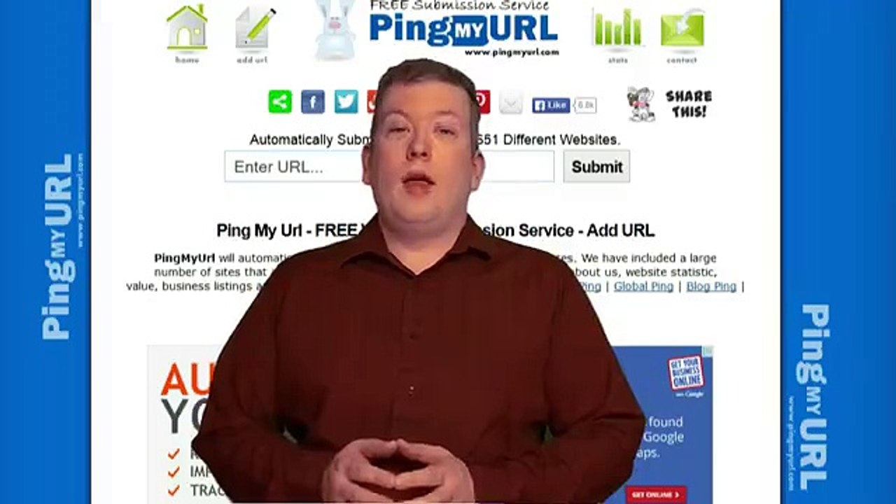 Ping My Url - FREE Website Submission Service