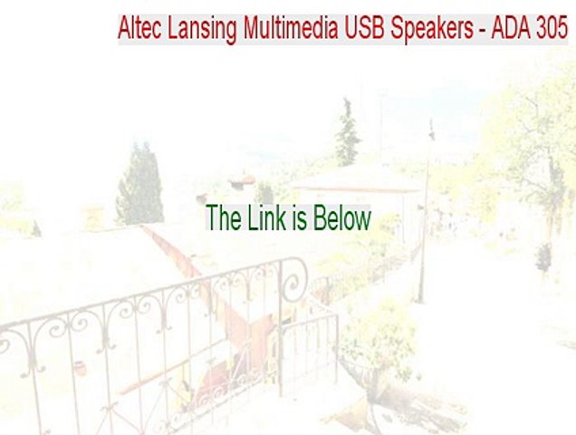 altec lansing ada 305