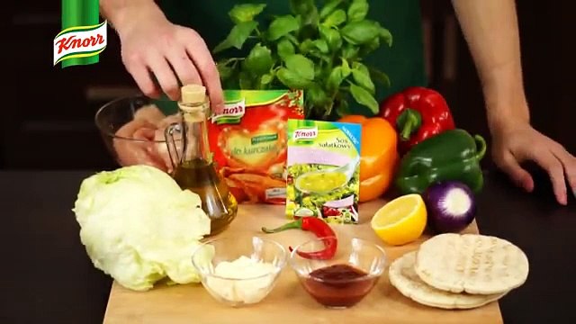 Przepis - Sałatka kebab