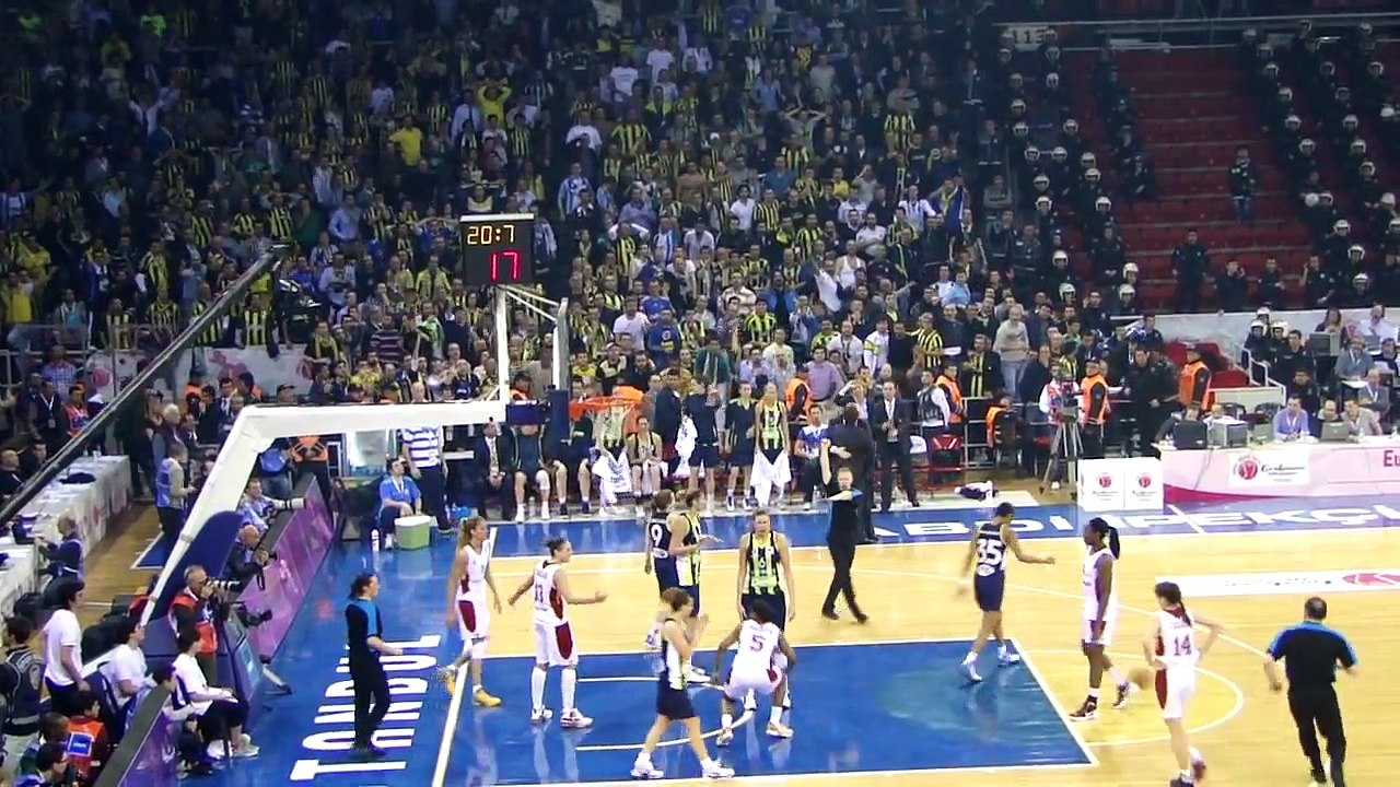Ambiance Euroleague Basketball Féminin Fenerbahçe Galatasaray Fin Match