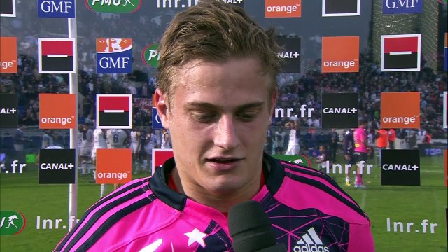 TOP14 - Bordeaux-Stade Français: Interview Jules Plisson (PAR) - J19 - Saison 2014/2015