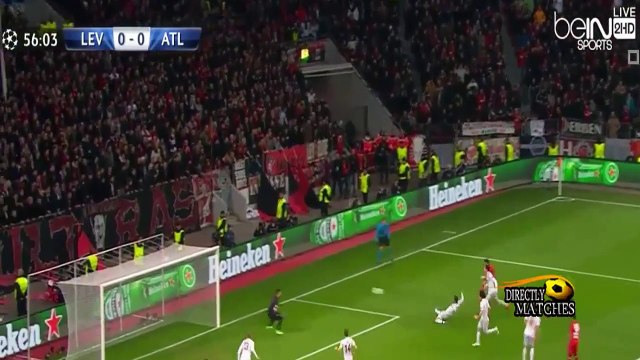 اهداف مباراة باير ليفركوزن واتلتيكو مدريد 1-0 [دوري ابطال اوروبا] تعليق سوار الدهب 2015