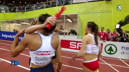 Quatre filles en or sur le relais à Prague