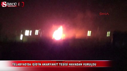 IŞİD'e ait akaryakıt üretim tesisini havadan vuruldu