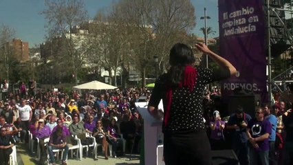 Teresa Rodriguez @TeresaRodr_ Acto #podemos #Andalucia #ElCambioEnGranada