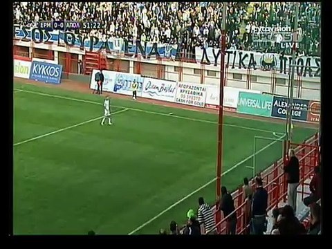 Ερμής-Απόλλων 52' Ο Ερμής ζητά πέναλτι