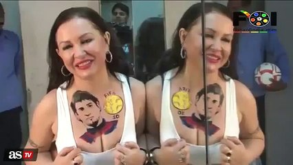 Elle se fait tatouer le portrait de Lionel Messi