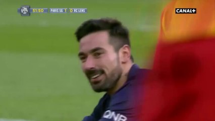 L'énorme raté d'Ezequiel Lavezzi Paris SG - RC Lens