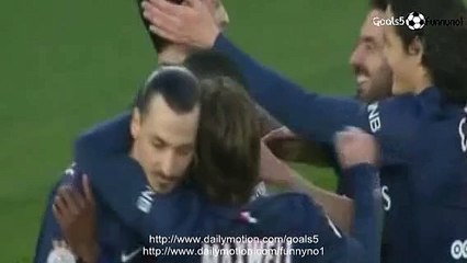 Pastore J Goal PSG 4 - 1 Lens Ligue 1 7-3-2015