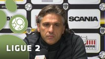 Conférence de presse Angers SCO - Chamois Niortais (0-0) : Stéphane MOULIN (SCO) - Régis BROUARD (NIORT) - 2014/2015