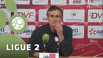 Conférence de presse Dijon FCO - Havre AC (1-1) : Olivier DALL'OGLIO (DFCO) - Thierry GOUDET (HAC) - 2014/2015