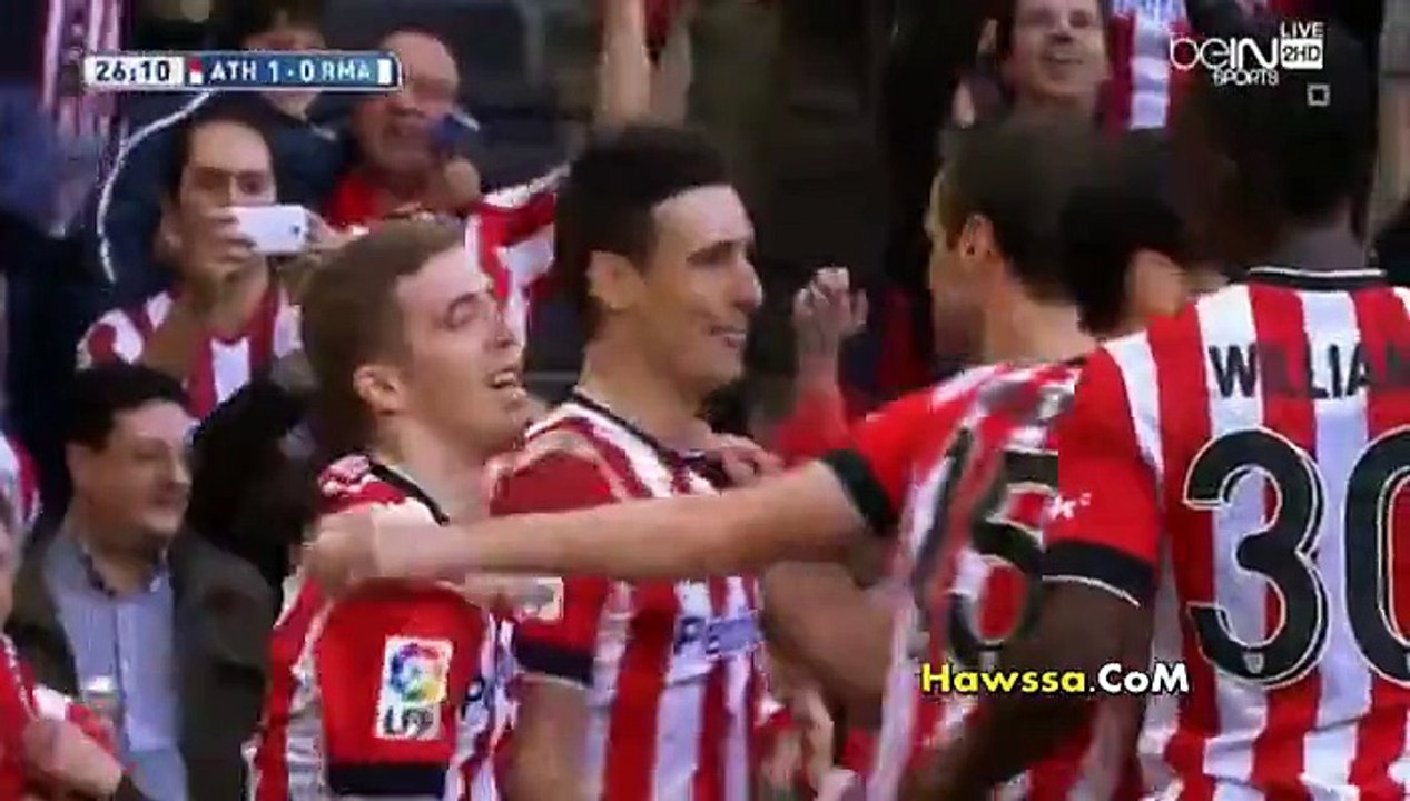 هدف مباراة اتلتيك بيلباو × ريال مدريد 2015 - الدوري الاسباني - تعليق : رؤوف خليف