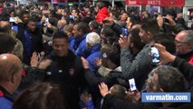 RCT-Brive: l'arrivée des  Toulonnais au stade Mayol