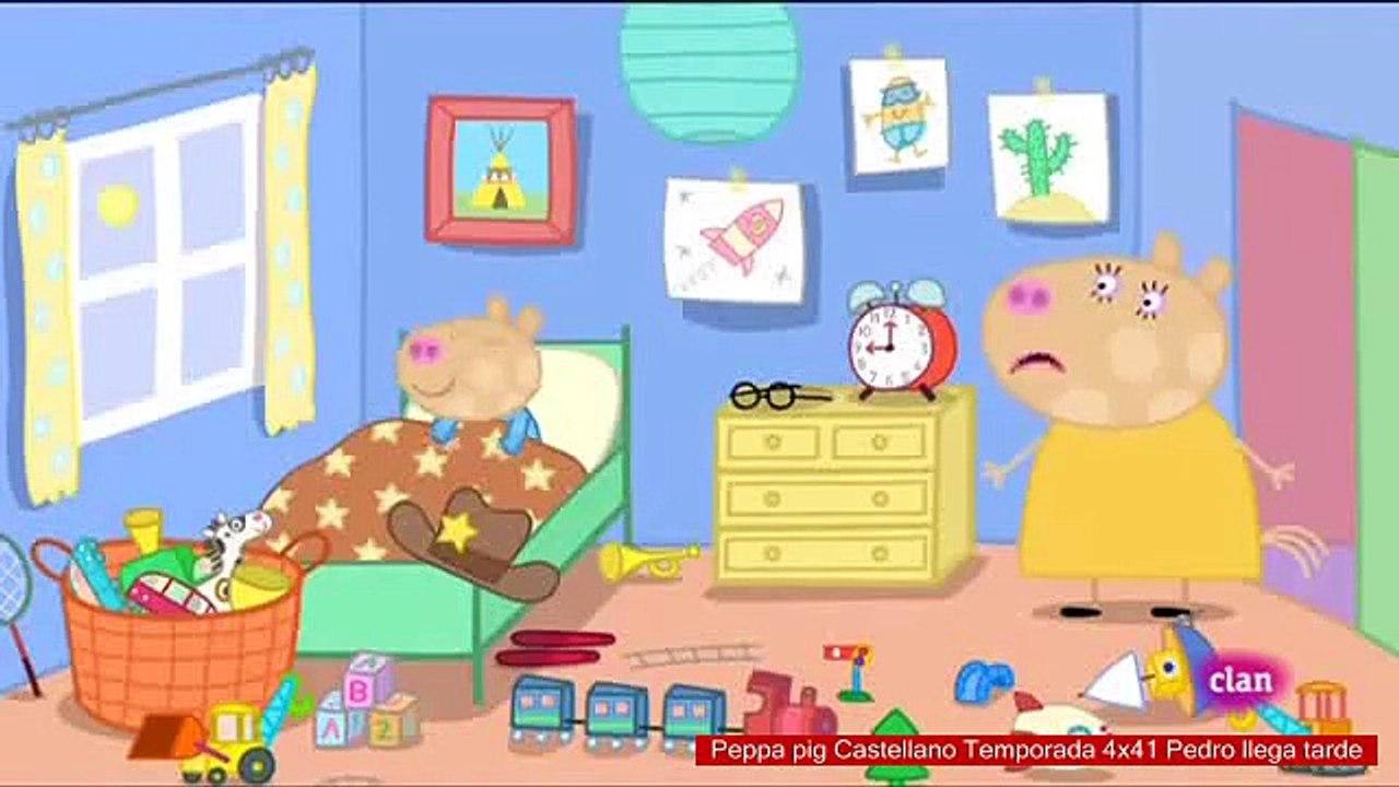 Peppa pig Castellano Temporada 4x41 Pedro llega tarde