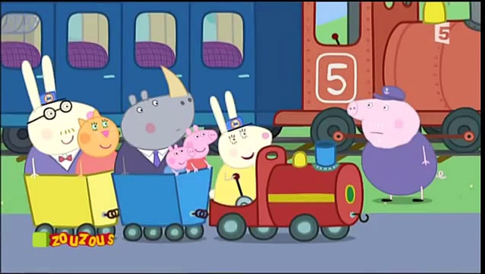 Peppa Pig - Le petit train de papy pig - video Dailymotion