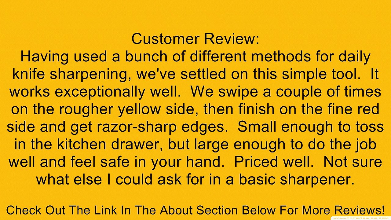 Smiths Consumer Products DCS4 Diamond Combo Fine/Coarse Knife Sharpener Review