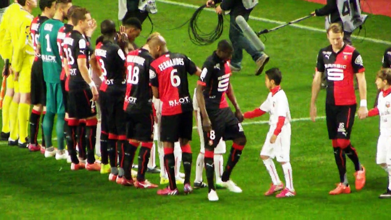 07/03/15 : SRFC-FCM : entrée des équipes